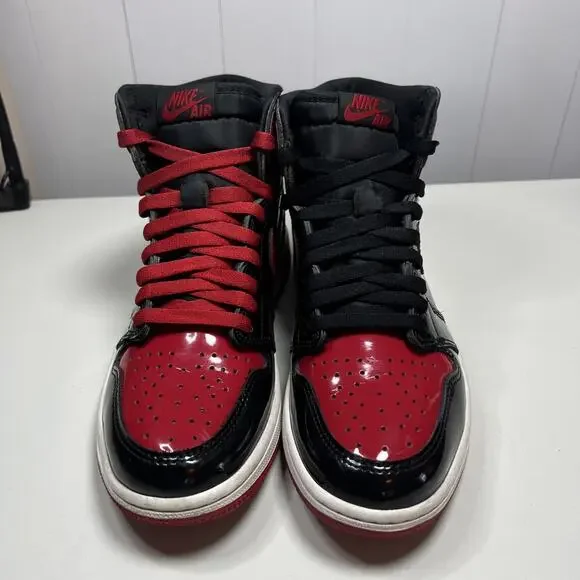 Size 8 - Jordan 1 Retro OG High Patent Bred - Picture 3 of 8